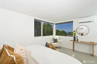 The Primary Suite has A/C.