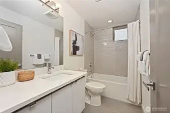 2nd bath on the upper floor.