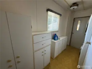 Storage in laundry room