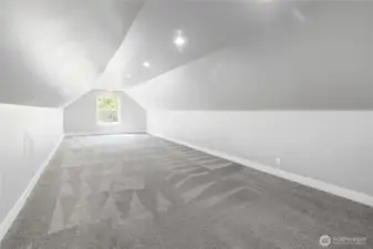 Bonus room above garage
