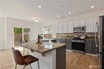 Updated island kitchen