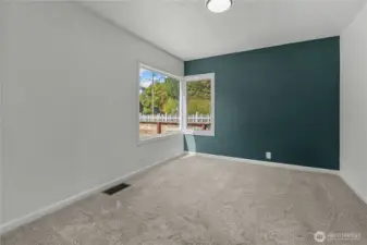 The second bedroom on the main floor.