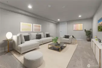 Two large and open spaces for your imagination.