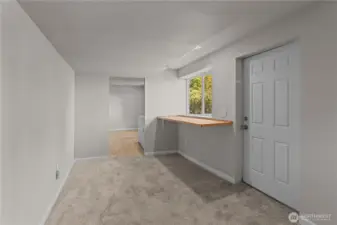 Walkout to the backyard.