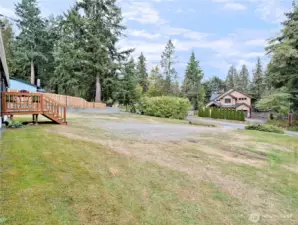 Front yard view from east side of home