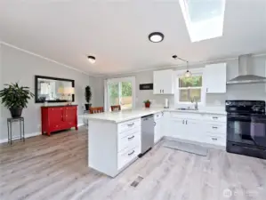 Center of home great room open concept
