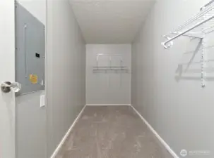 Primary bed walk in closet