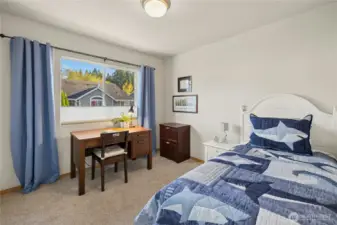 2nd Bedroom with large sunny window and closet