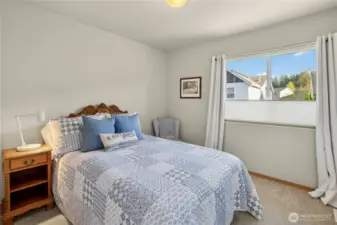 3rd Bedroom with large sunny window and closet