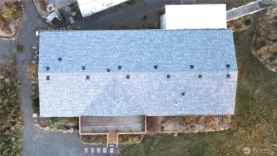 View of new roof!