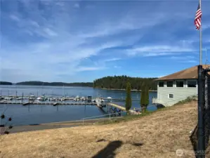community club house and docks