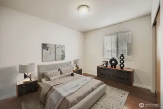 3rd floor bedroom *Virtually staged*