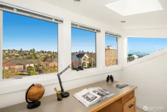 Notice Mt. Rainier in the distance from the Architect's Loft.