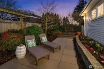 Well planted private outdoor comfort.