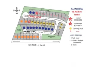 Altamura features 46 luxury residential homes near the heart of charming downtown Bothell.