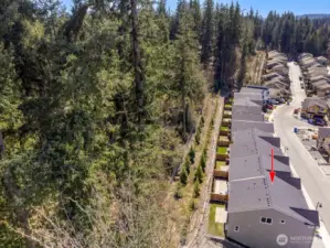 A rare and peaceful setting bordering a large green space for ultimate privacy. Relax and enjoy sights and sounds of nature with occasional deer walking by!