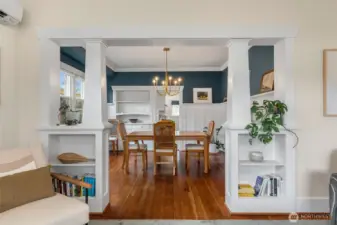 Beautiful details throughout, including, built-ins, crown moulding...