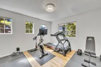 4th bedroom makes a nice exercise room.
