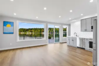 Open area of the kitchen