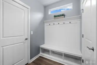 Mud Room! Door on the left goes to the Garage, door on the right is the walk-in closet.