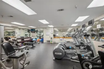 Exercise Room.  Located in middle building 1950, Floor 1.