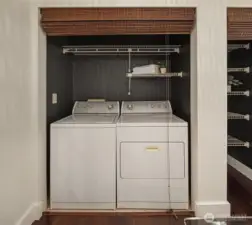 In-unit side-by-side washer and dryer!