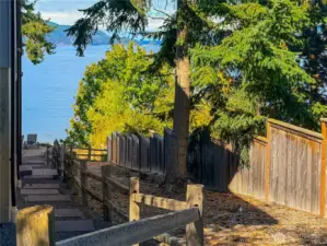 Pathway to The Guemes Channel directly from the Leeward Landing neighborhood.