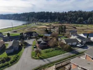 You can see the mound septic system to the rear of the home towards the back of the property. We have ordered a septic inspection.