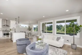 Rare sweeping views of nature from all West facing windows!