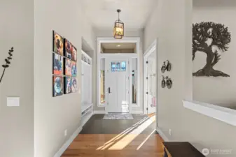 Entry way with built in storage