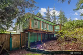 View of the back of the house