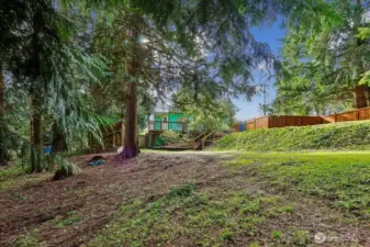 Private backyard