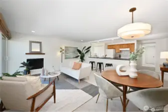 Plenty of room for a large dining table