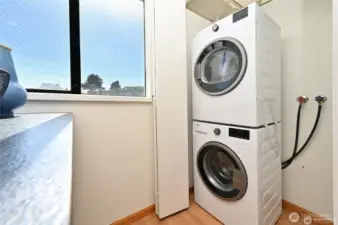 Laundry and storage conveniently with in the home.