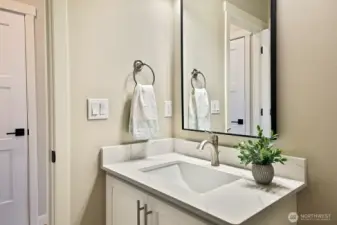 Half bath (see design board for color schemes)