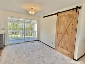Walk in closet or pantry off the dining area