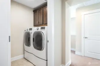 Convenient upper-level laundry room (included washer & dryer)