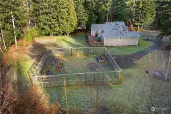 Established raised bed garden with deer fencing - ready to go!