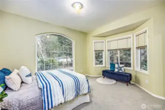 Bedroom with a sweet window.