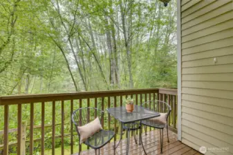 Lovely West Facing Deck