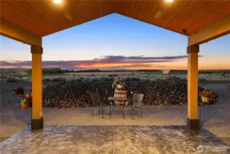 Breath taking sunsets right from your front covered patio.