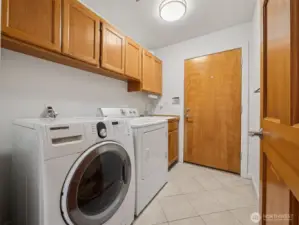 Laundry with Sink & Garage Access
