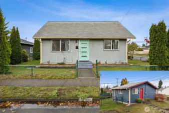 Main home and cottage on corner lot. You get two homes on one property!