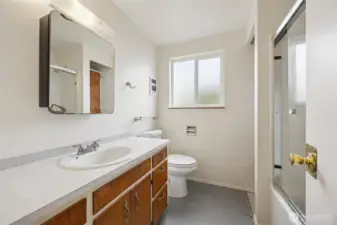 Full bath with ample counter space