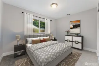 *Virtually staged- 1 of 4 bedrooms associated with the 1-story portion of home.