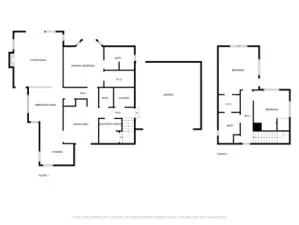 floor plan of both levels of the home