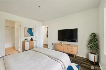 Primary Bedroom "virtually staged"