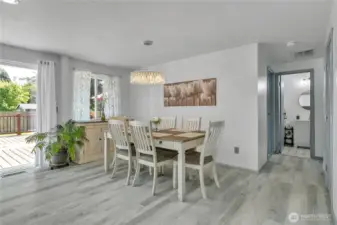 Dining Room with LVP flooring