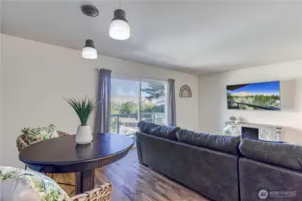 living room & dining area
