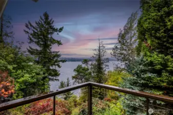 View from the master bedroom spacious deck!